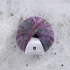 Fin Mohair Silk Multi Garn 25 g Peacock Mantis 549 Järbo