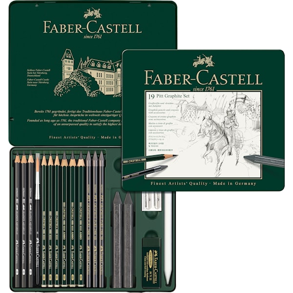 Pitt Graphite Metalletui 19 deler