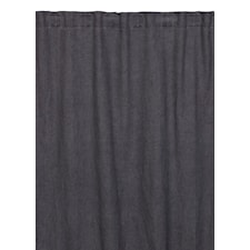 Linum West Gardin med veckband 100% Linne 140 x 290 cm Granite Grey