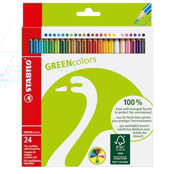 STABILO GreenColors 24st