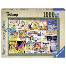 Disney Vintage Movie Posters, Pussel, 1000 bitar, Ravensburger