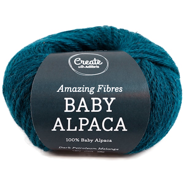Adlibris Baby Alpaca 50g Dark Petrolium Melange A250