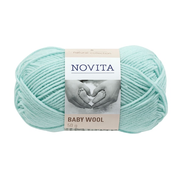Novita Baby Wool Ullgarn 50 g mynte 309