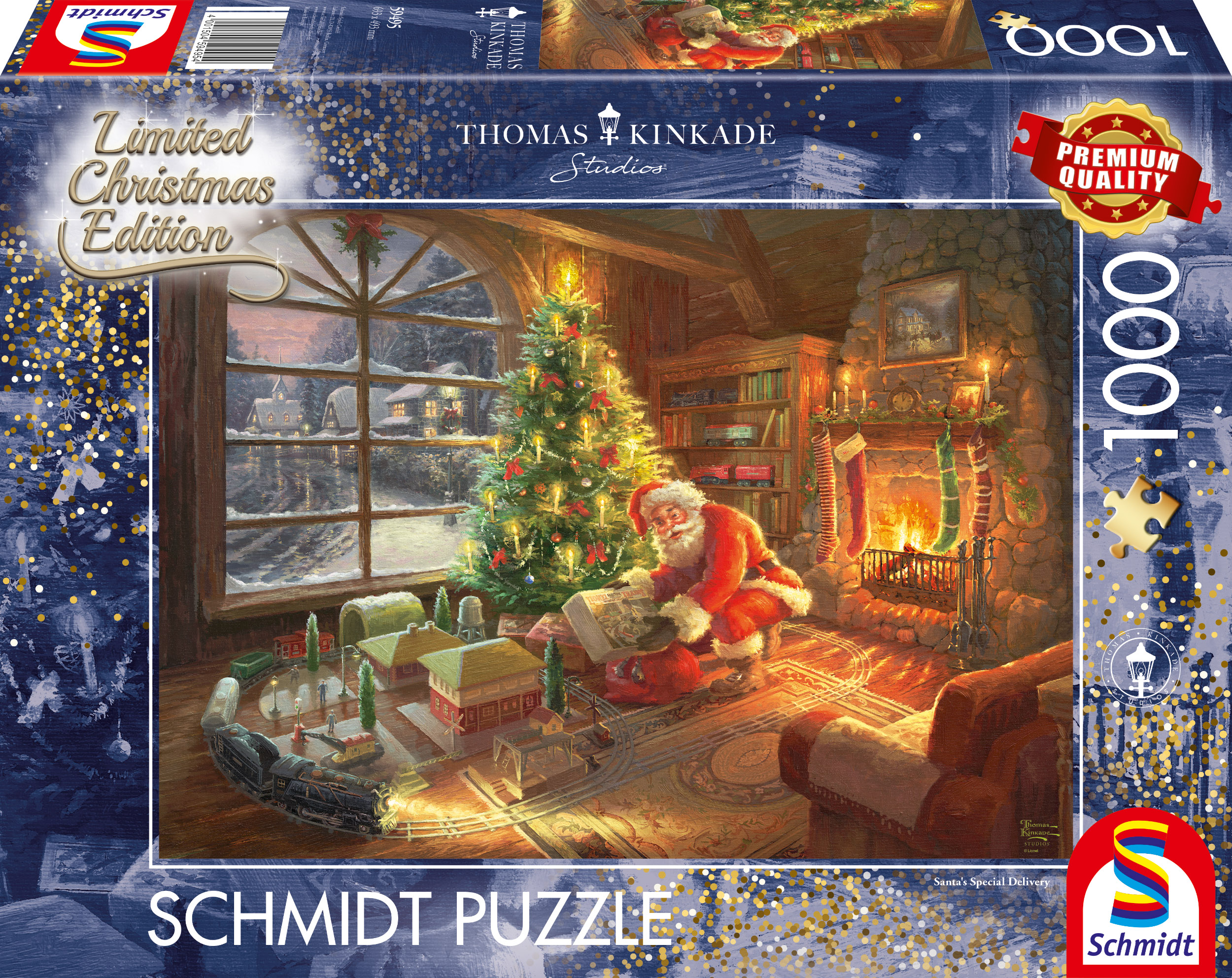 Santa Claus Is Here! Thomas Kinkade Puslespill 1000 Brikker Schmidt ...