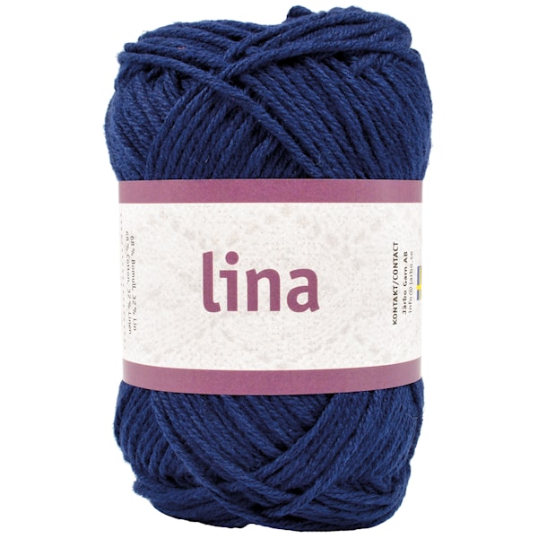 Lina 50g Lin- och bomullsmix Marinblå (16212)
