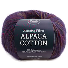 Adlibris Alpaca Cotton 50g Deep Purple Twist A700