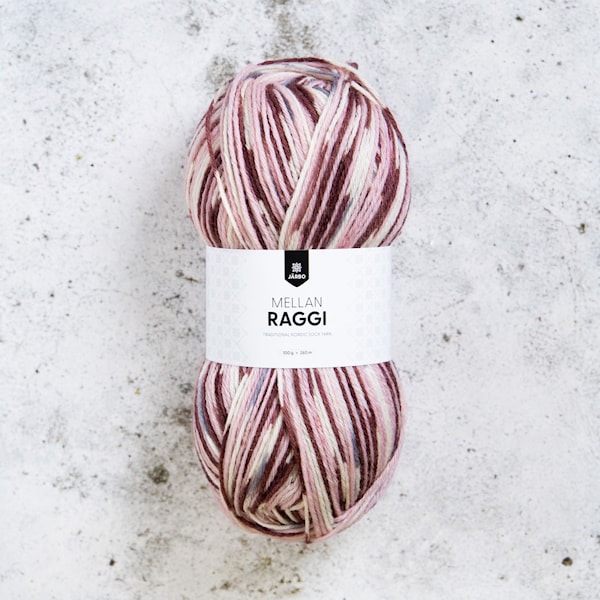 Mellanraggi Garn Ullmiks 100 g Rosette Carpet (28442) Järbo