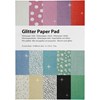 Glitterpapir i blokk, A4, 210x297 mm, 150 g, 30 ark/ 1 stk.