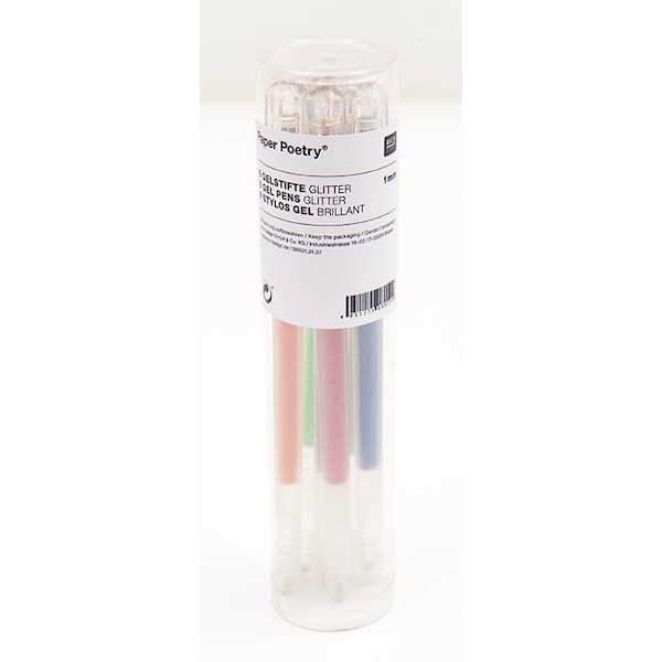 Gelpennor Glitter 0,8 mm 6 st