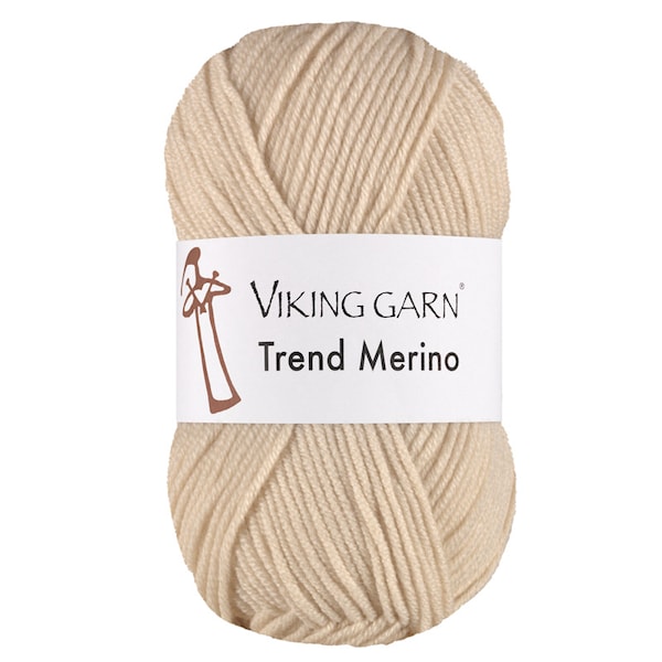Trend Merino 50 g Hvit 400 Viking Garn