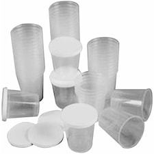 Beger med lokk,  30 ml, 75stk.