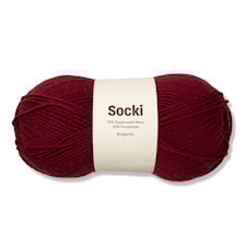 Socki Lanka Yksivärinen Villasekoitus 100 g Burgundy A028 Adlibris