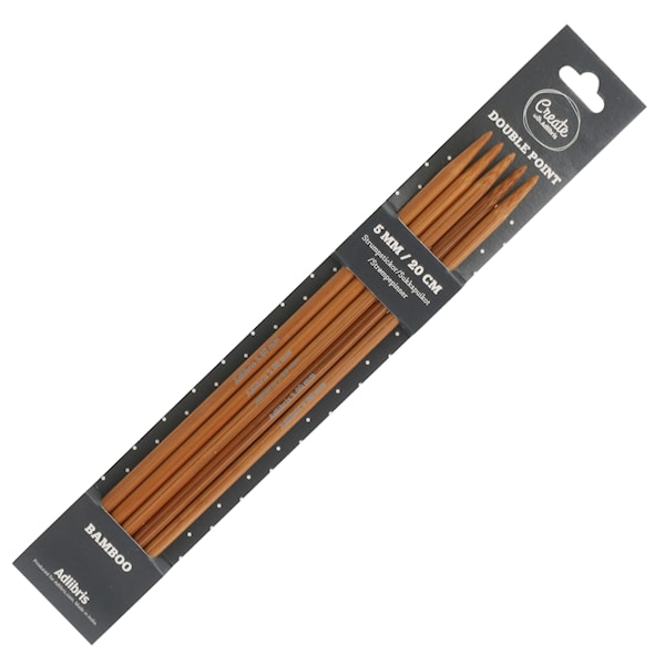 Strømpepinner 5mm Bambus 20cm