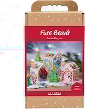 DIY Kit Rörpärlor Julhus mixade färger 1 förp