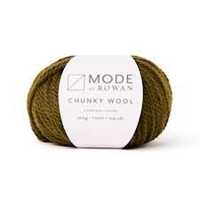 Chunky Wool, 100% ull 100 gr Palm  018, Mode at Rowan