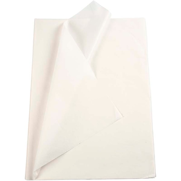 Silkespapper 50x70 cm Vit 25 Ark