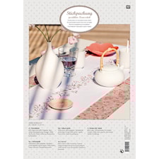 Broderi Löpare med blomstergirlang set 29 x 155 cm