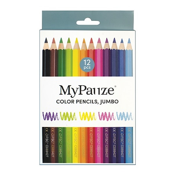 Fargeblyanter 12-pakning Breda MyPauze