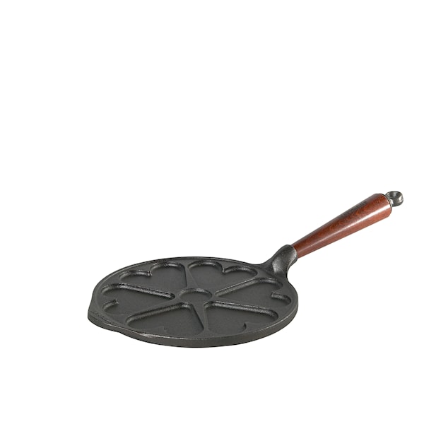 Skeppshult Hjärtplättpanna Med Trähandtag Dia 22 cm Gjutjärn Skeppshult Hjärtplättpanna Med Trähandtag Dia 22 cm Gjutjärn