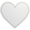 Hjärta, stl. 75x69 mm, 120 g, vit, 10 st./ 1 förp.