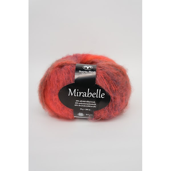Svarta Fåret Mirabelle lanka villasekoite 50g koralli moniväri 01