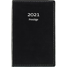 Burde Kalender 2021 Prestige Svart Konstläder Inbunden