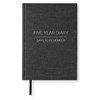 Five Year Diary A5 Transparent Black 384 sider Paperstyle