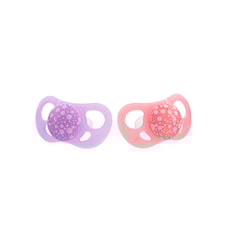 Twistshake 2x Pacifier 6+m Pastel Pink Purple