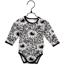 My drömmer body, sv/vit, strl 62, mumin