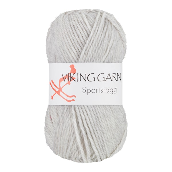 Sportsragg 50 g Perlegrå 512 Viking Garn