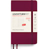 Kalender A6 2025 Weekly Planner/Notebook Soft Port Red Leuchtturm1917