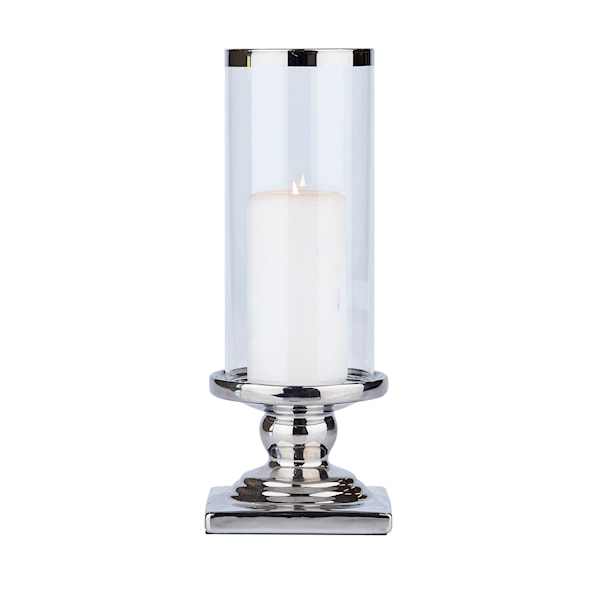 Hurricane Lykta silver 29x11 Bahne & Co - lyktor Hurricane Lykta silver 29x11 Bahne & Co - lyktor