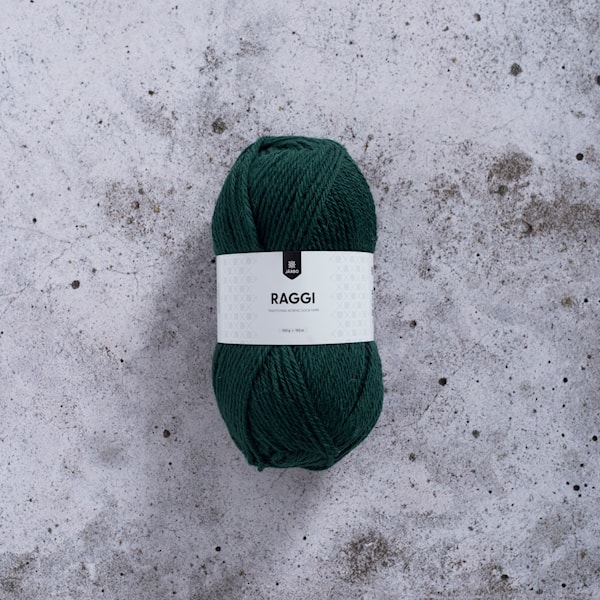 Raggi Garn Ullmiks 100 g Forest Green 15172 Järbo