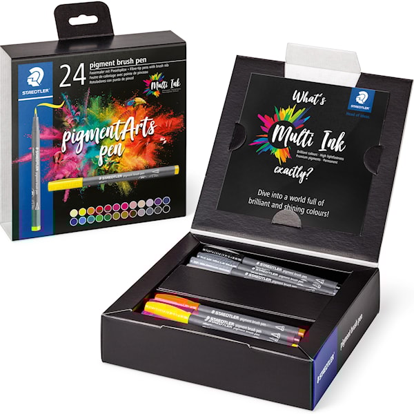 Brush Pen Pigment 24-pack Staedtler
