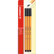 Fineliner STABILO Point 88 3-pack, musta