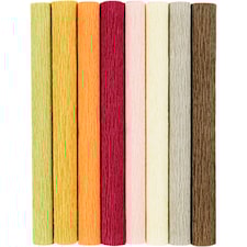 Kräppapper Dova färger 25x60 cm 8 ark Creativ Company