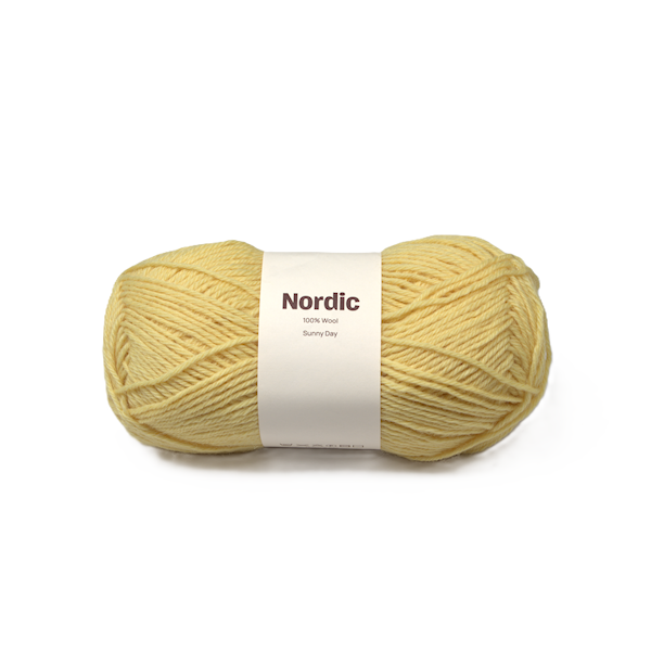 Nordic 100% ull 100 gr Solskinnsdag gul A596 Adlibris