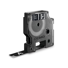 DYMO D1 Durable Extra Strong Etikett White on Black