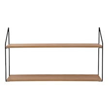 Hylla med 2 hyllplan 60x15x33cm