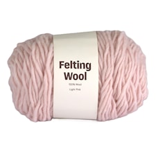 Felting Wool 100 g Light Pink A117 Adlibris