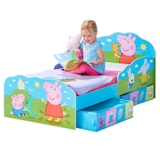 Barnsäng med förvaring 140x70cm, Peppa Pig Kids