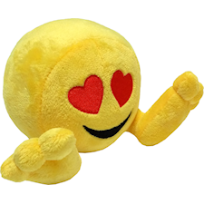 Mjukisdjur, Emoji, Heart eyes, 36 cm