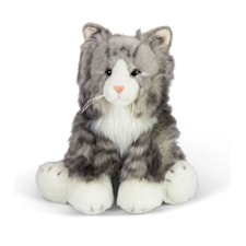 Animigos World Of Nature Grey Fluffy Cat