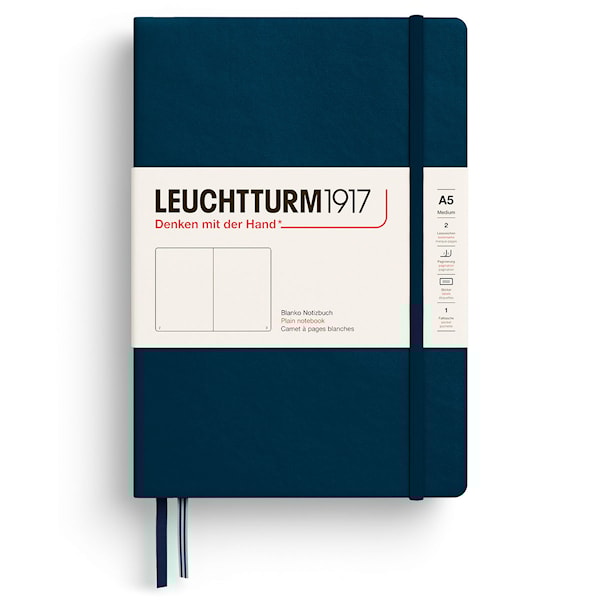 Notatbok A5 Soft Ulinjert Deep Sea Leuchtturm1917