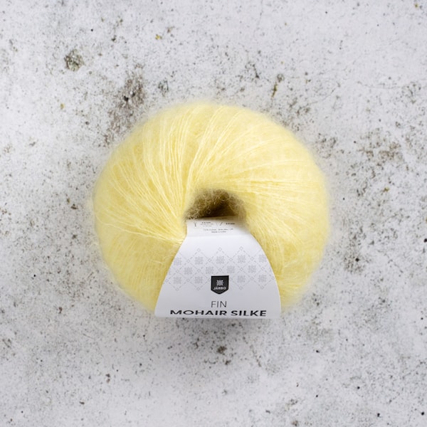 Fin Mohair Silk Garn 25 g Zesty Bestie 43 Järbo
