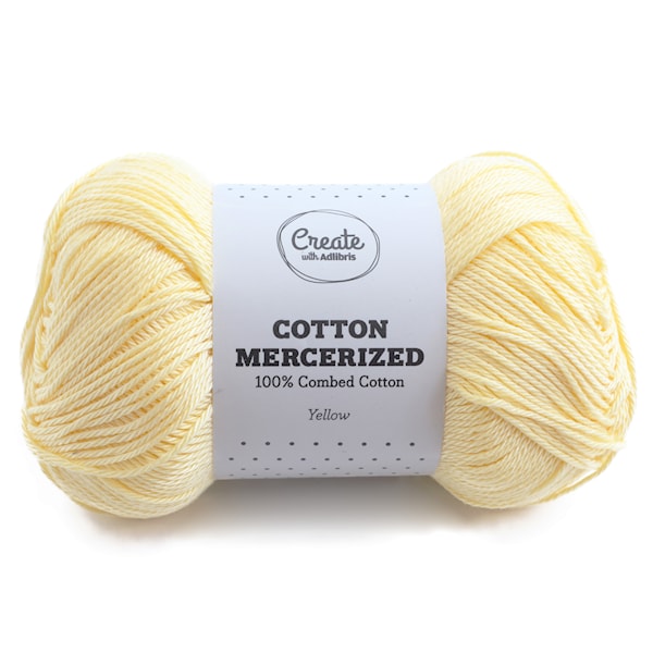 Adlibris Cotton Mercerized 100g Yellow A321