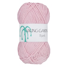 Bjørk Garn Bomullsmix 50 g Ljusrosa 565 Viking Garn