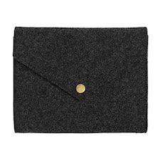 Bokomslag i ekologisk ull Black 20 cm P.A.P & PAPERSTYLE