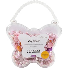 Pärlset Pastell pärlemor i fjärilsask Creativ Company