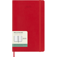 Kalender 2025 Classic Soft 12M Week Note Large Röd Moleskine